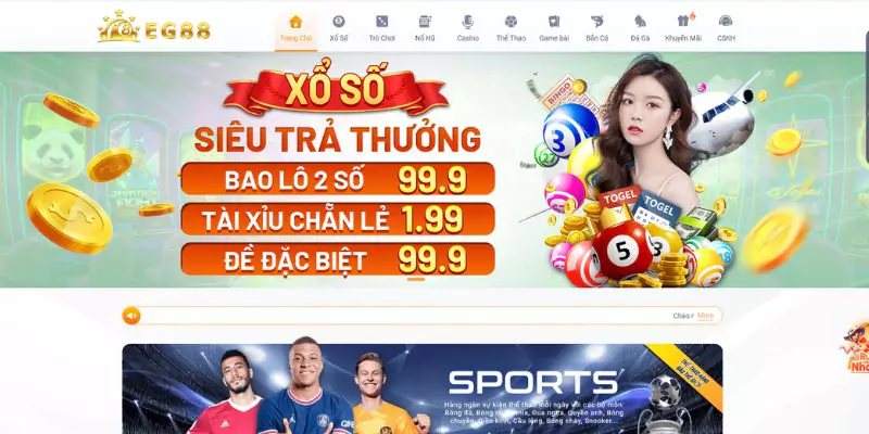 Những lý do nên trải nghiệm chơi game tại trang chủ EG88